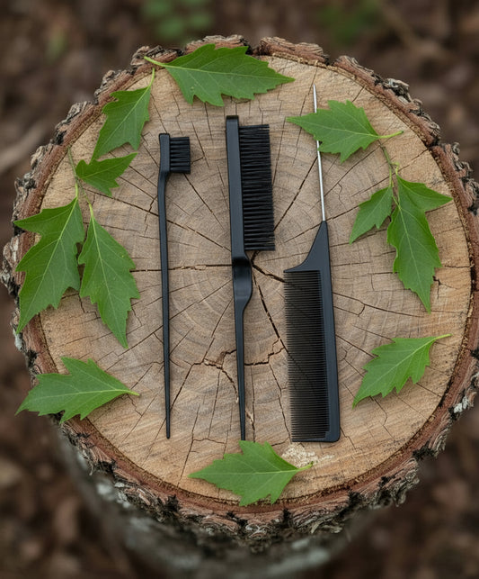 Lot de 3 Peignes queue de rat