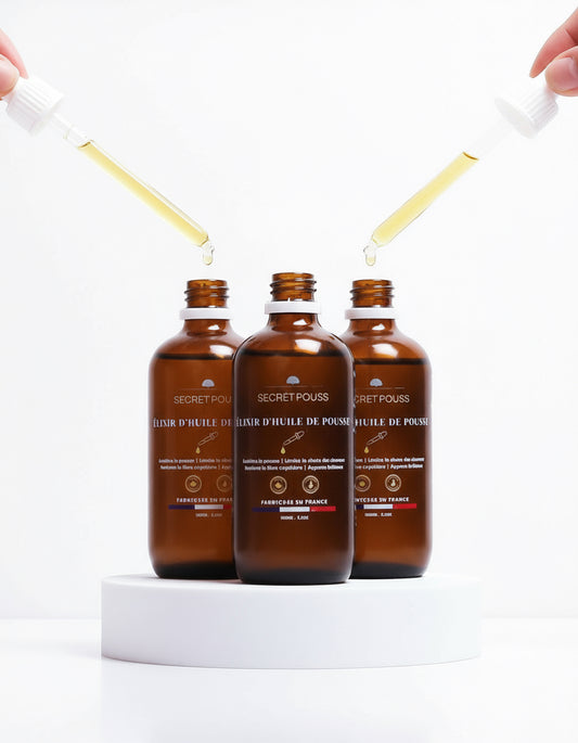 Élixir d’huile de pousse extrême capillaire Lots de 3 Flacons
